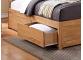 5ft King Size Pentre 2 Drawer Storage Oak Finish Wood Bed Frame 3